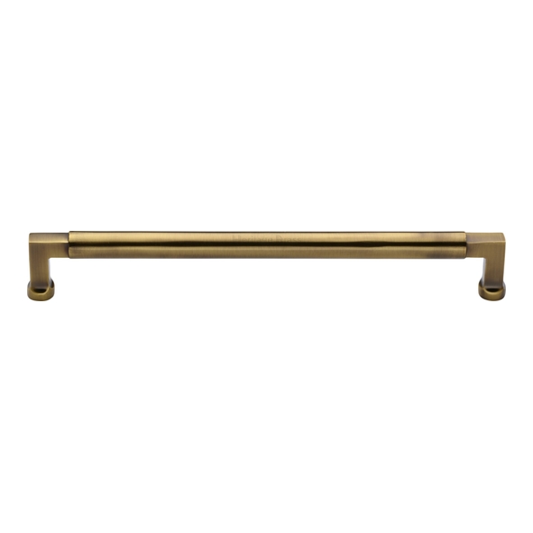 C0312 254-AT • 254 x 269 x 40mm • Antique Brass • Heritage Brass Bauhaus Cabinet Pull Handle